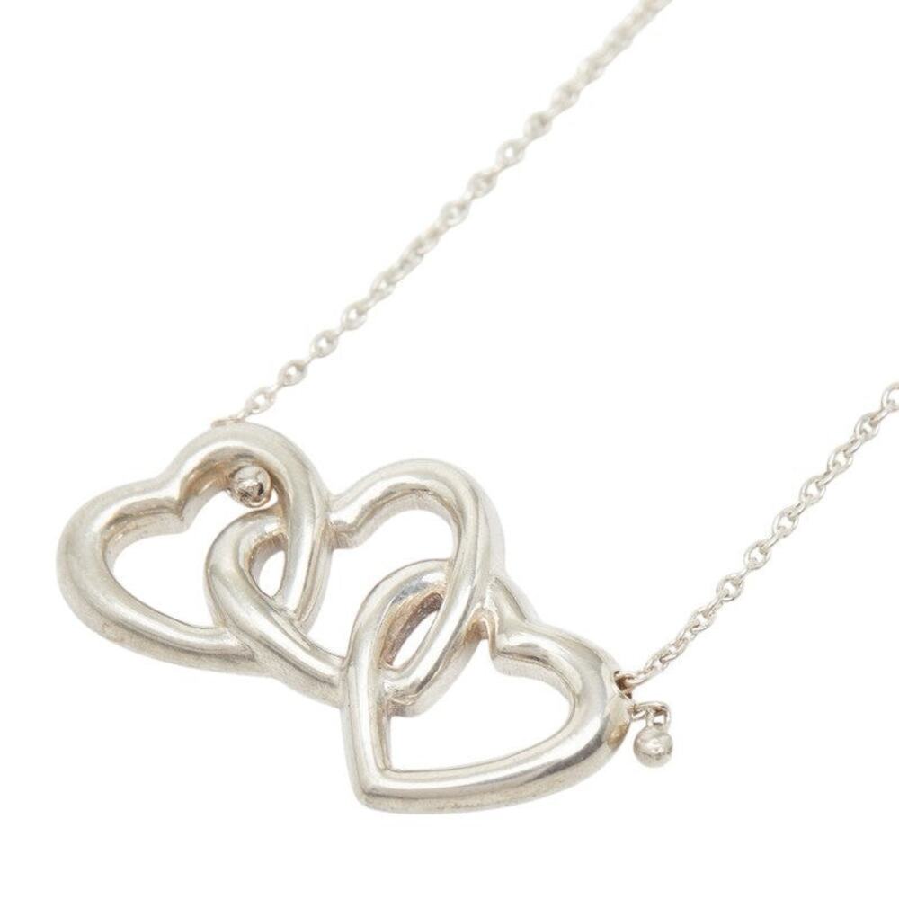 Tiffany & Co. Triple Heart Necklace Sterling Silver 925